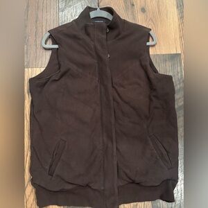 Lands' End Woman's Vest Button
Placket Zip Close 2 Pockets Brown in size L